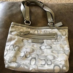 Coach gray purse